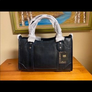 Frye Melissa Zip Satchel Leather Handbag BNWT in color “Ocean”